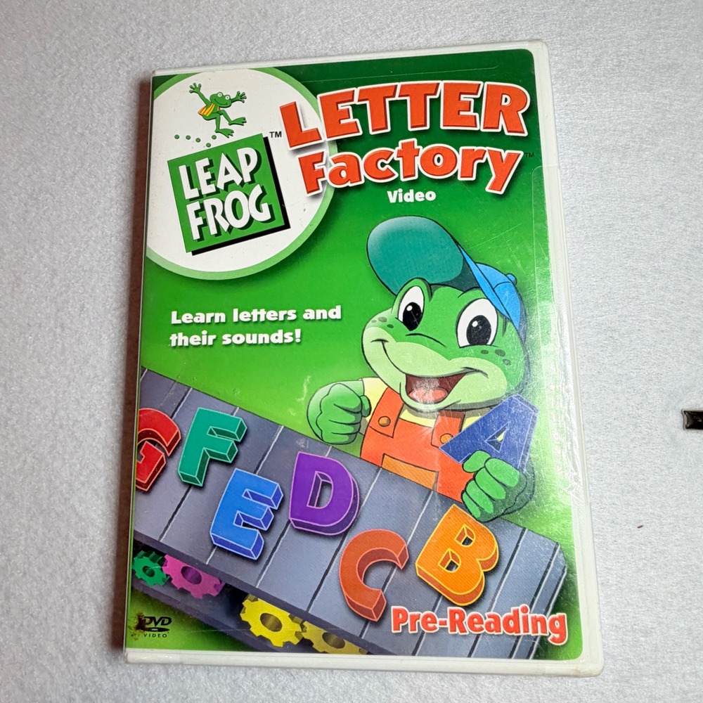 LeapFrog Letter Factory DVD Pre-Reading Phonics Educational Kids Movie 2003